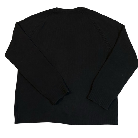 Vintage J.Crew Navy Blue 100% Wool Crewneck Sweater Men’s XL - Picture 3 of 10